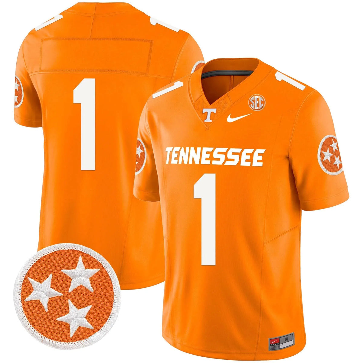 Personalized TV 2026 Vapor Limited Jersey - Orange / #1 Team Stitched