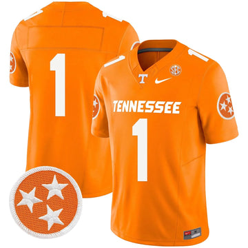 Personalized TV 2026 Vapor Limited Jersey - Orange / #1 Team Stitched