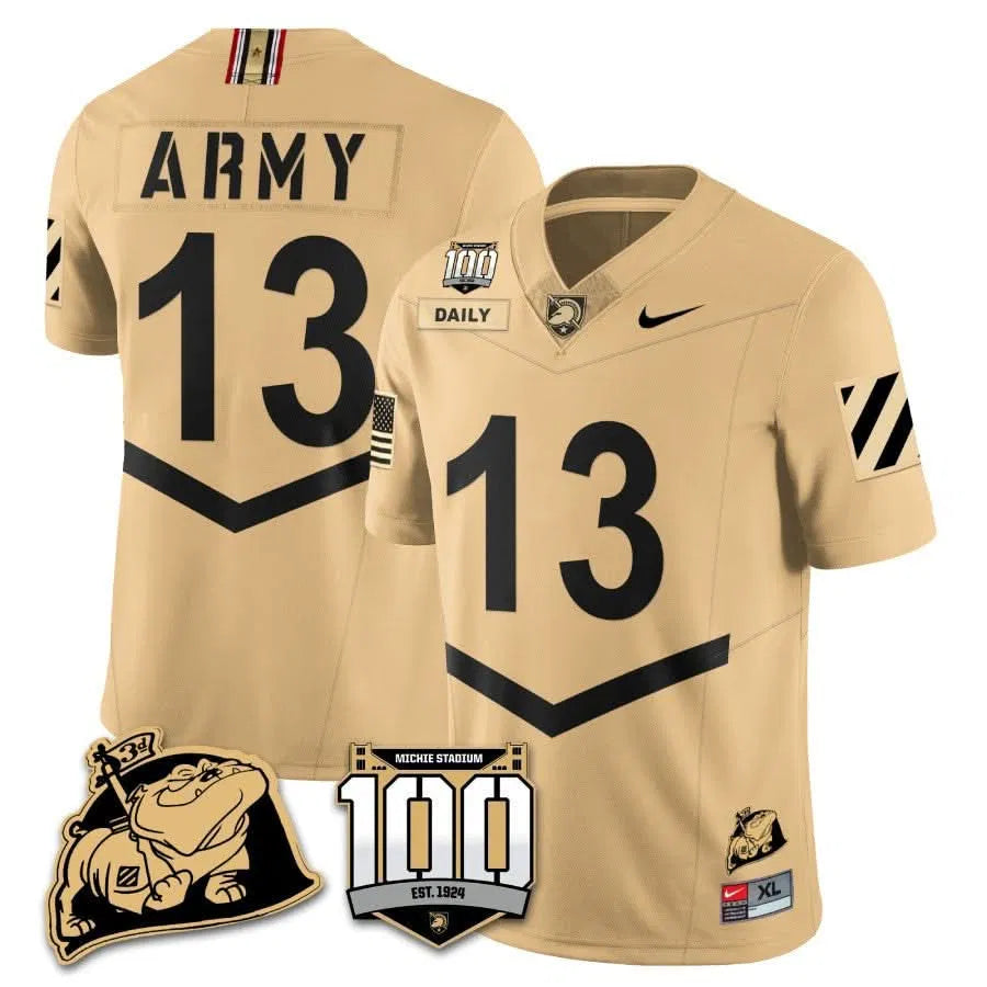 Personalized ABK 100th Anniversary Patch Vapor Jersey - Gold / Bryson Daily Stitched