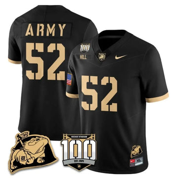 Personalized ABK 100th Anniversary Patch Vapor Jersey - Black / Austin Hill Stitched