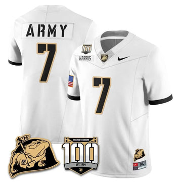 Personalized ABK 100th Anniversary Patch Vapor Jersey - White / Champ Harris Stitched