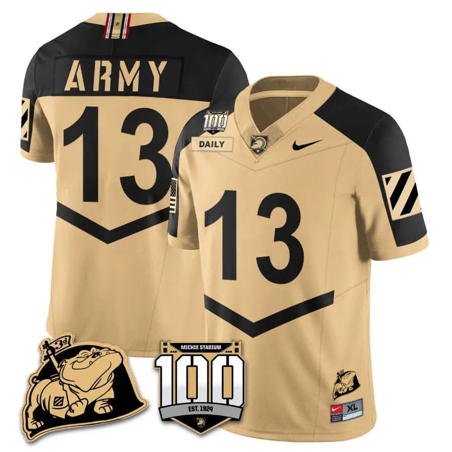 Personalized ABK 100th Anniversary Patch Vapor Jersey - Gold Alternate / Bryson Daily Stitched