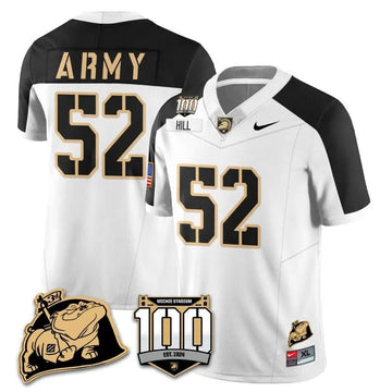 Personalized ABK 100th Anniversary Patch Vapor Jersey - White Alternate / Austin Hill Stitched