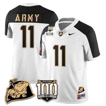 Personalized ABK 100th Anniversary Patch Vapor Jersey - White Alternate / Isaiah Alston Stitched