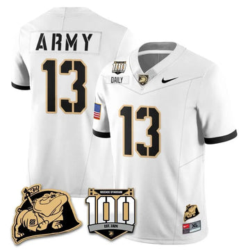 Personalized ABK 100th Anniversary Patch Vapor Jersey - White / Bryson Daily Stitched