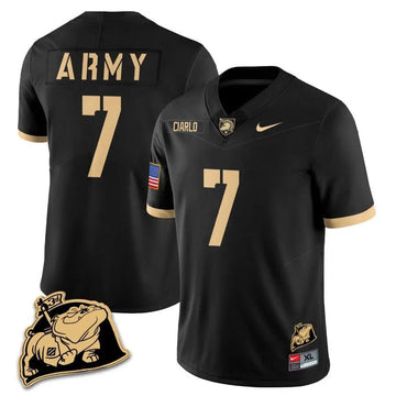 Personalized ABK Rocky The Bulldog Patch Jersey - Black / Jimmy Ciarlo Stitched