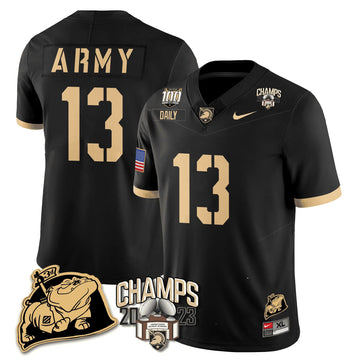 Personalized ABK 2023 CIC Trophy Champion Patch Jersey - Bryson Daily / Black Stitched