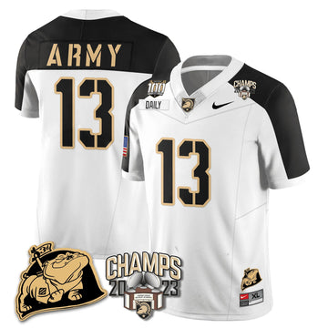 Personalized ABK 2023 CIC Trophy Champion Patch Jersey - Bryson Daily / White Alternate Stitched