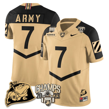Personalized ABK 2023 CIC Trophy Champion Patch Jersey - Champ Harris / Gold Alternate Stitched