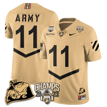 Personalized ABK 2023 CIC Trophy Champion Patch Jersey - Isaiah Alston / Gold Stitched