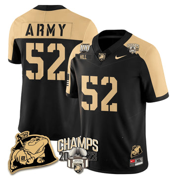 Personalized ABK 2023 CIC Trophy Champion Patch Jersey - Austin Hill / Black Alternate Stitched