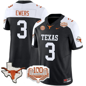 Personalized TL 2026 Vapor Limited Jersey - 100 years of Darrell K Royal - Black Alternate / Quinn Ewers Stitched