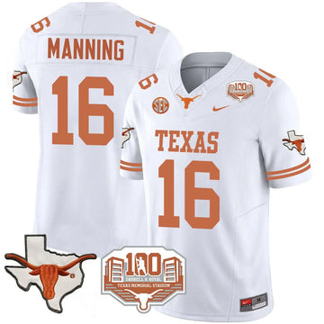 Personalized TL 2026 Vapor Limited Jersey - 100 years of Darrell K Royal - White / Arch Manning Stitched