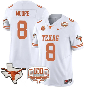 Personalized TL 2026 Vapor Limited Jersey - 100 years of Darrell K Royal - White / Trey Moore Stitched