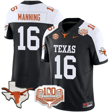 Personalized TL 2026 Vapor Limited Jersey - 100 years of Darrell K Royal - Black Alternate / Arch Manning Stitched