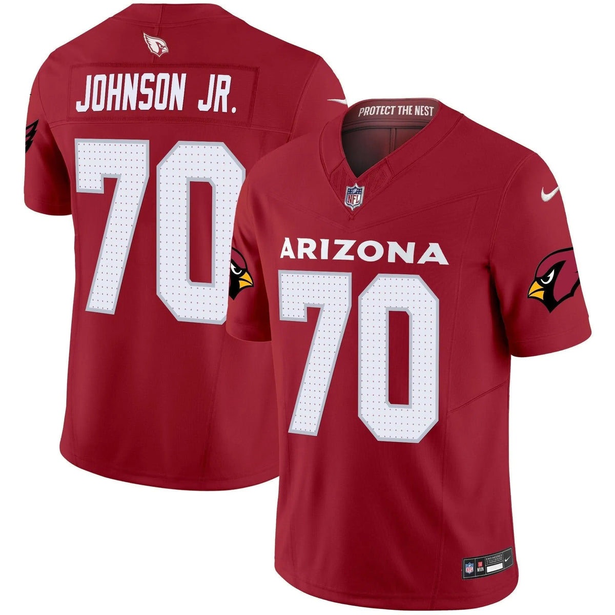 Personalized AC 2026 Vapor Limited Jersey - Red / Paris Johnson Jr. Stitched