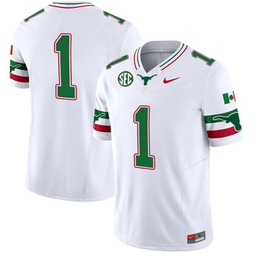 Personalized TL Mexico SEC Patch Vapor Jersey - White / Team Stitched