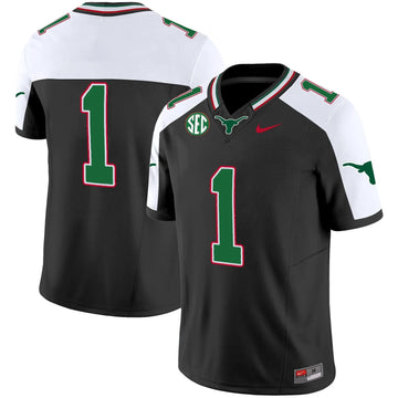 Personalized TL Mexico SEC Patch Vapor Jersey - Black Alternate / Team Stitched
