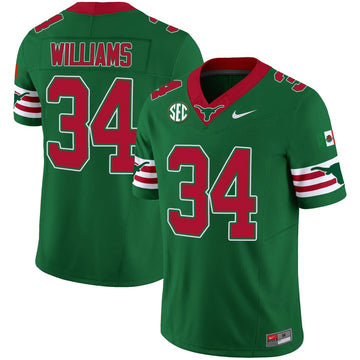 Personalized TL Mexico SEC Patch Vapor Jersey - Green / Ricky Williams Stitched