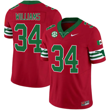 Personalized TL Mexico SEC Patch Vapor Jersey - Red / Ricky Williams Stitched