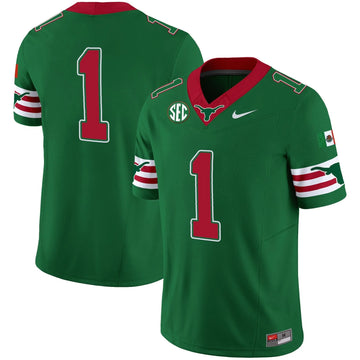 Personalized TL Mexico SEC Patch Vapor Jersey - Green / Team Stitched
