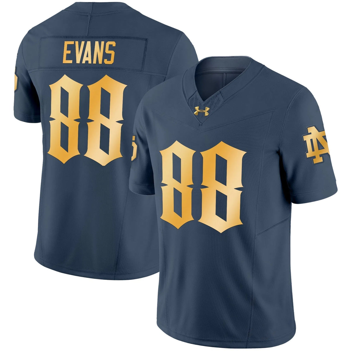 Personalized NDFI Vapor Limited Jersey - Blue-Gray / Mitchell Evans Stitched