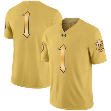 Personalized NDFI Vapor Limited Jersey - Gold / #1 Team Stitched