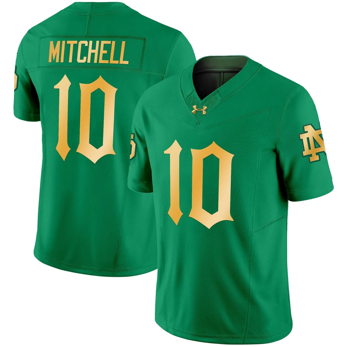 Personalized NDFI Vapor Limited Jersey - Green / Kris Mitchell Stitched