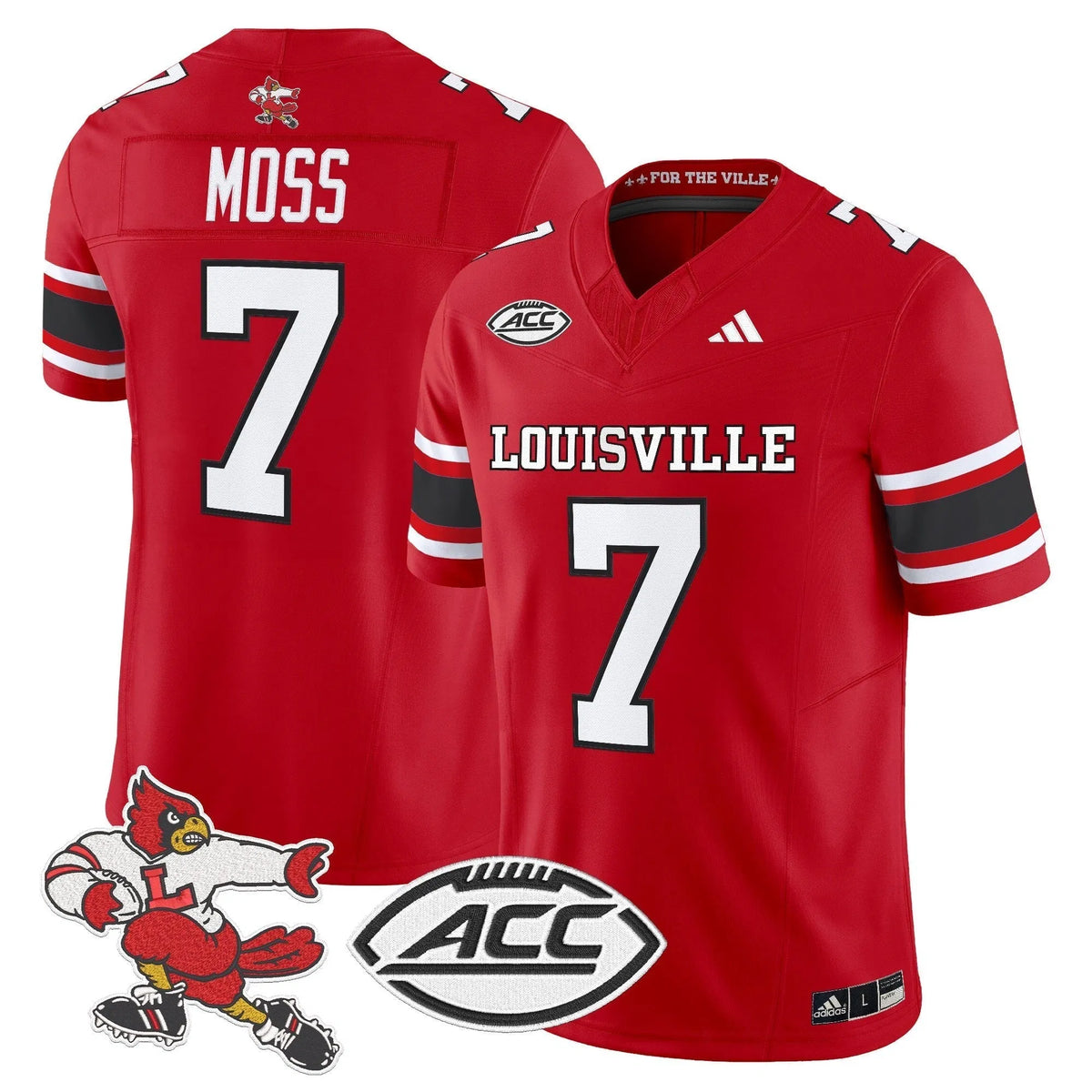 Personalized LC '1980s Throwback' Vapor Limited Jersey - Red / Miller Moss Stitched
