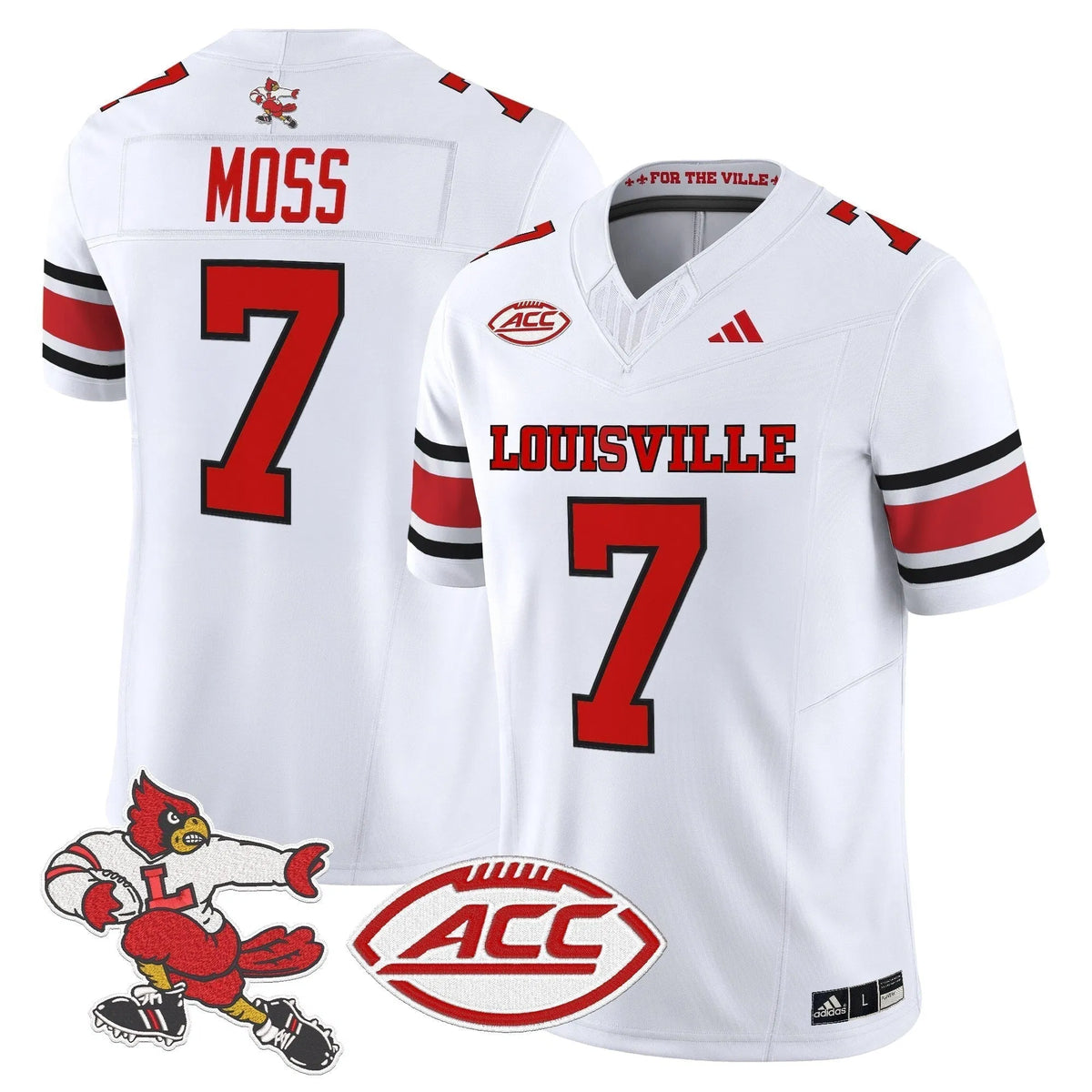 Personalized LC '1980s Throwback' Vapor Limited Jersey - White / Miller Moss Stitched