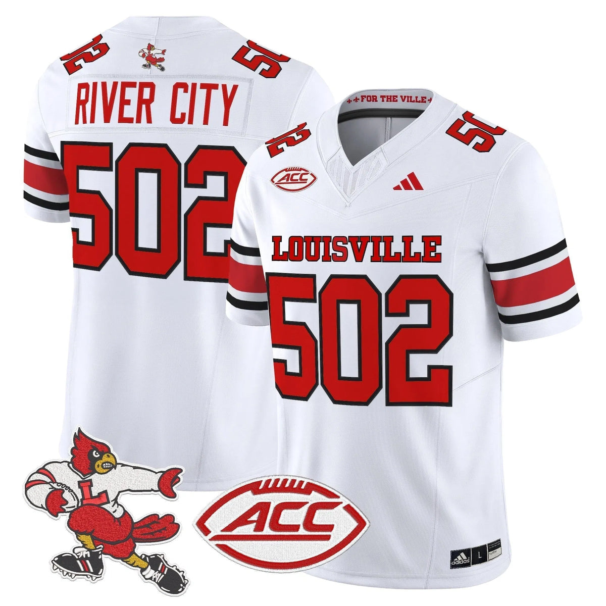 Personalized LC '1980s Throwback' Vapor Limited Jersey - White / River City 502 Stitched
