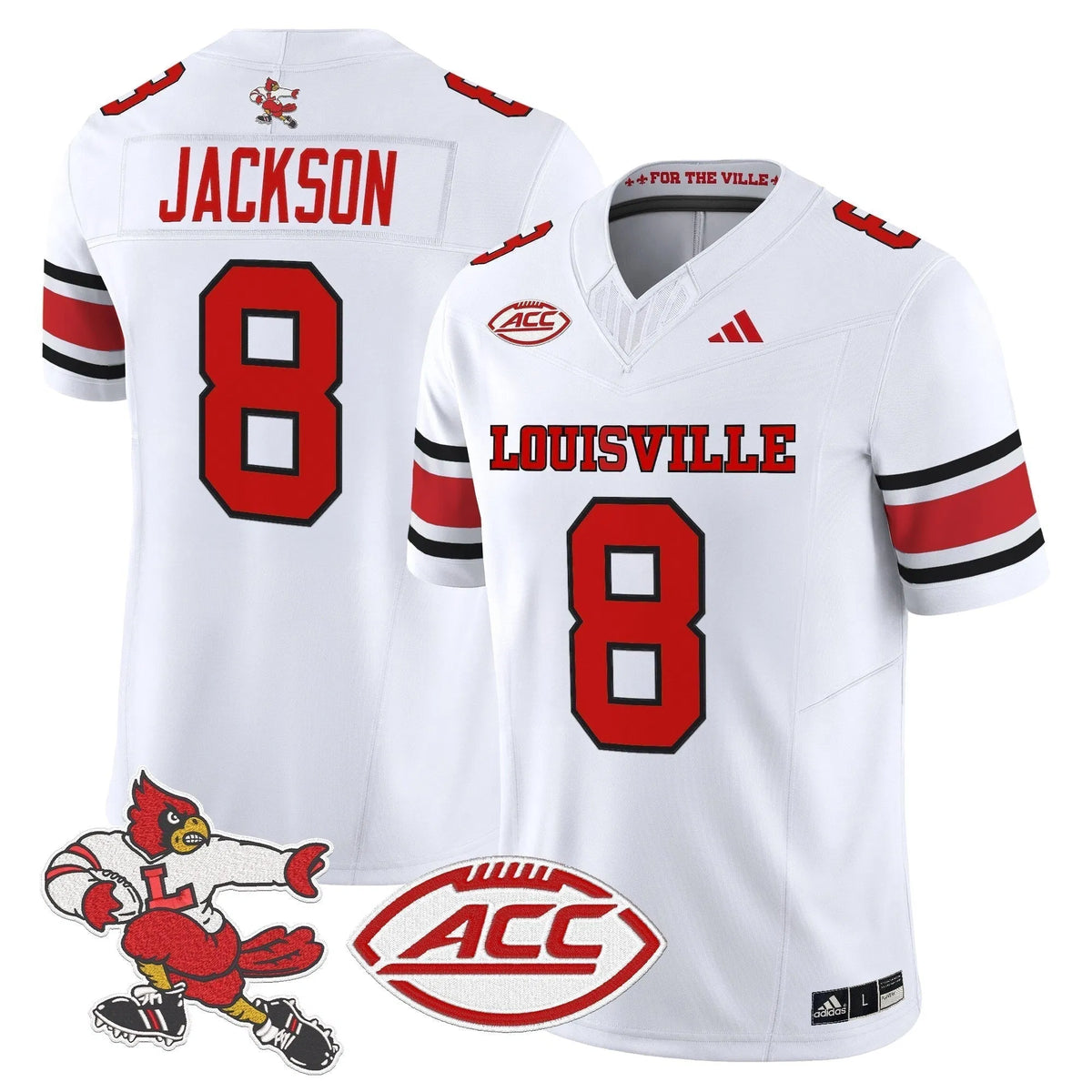 Personalized LC '1980s Throwback' Vapor Limited Jersey - White / Lamar Jackson Stitched