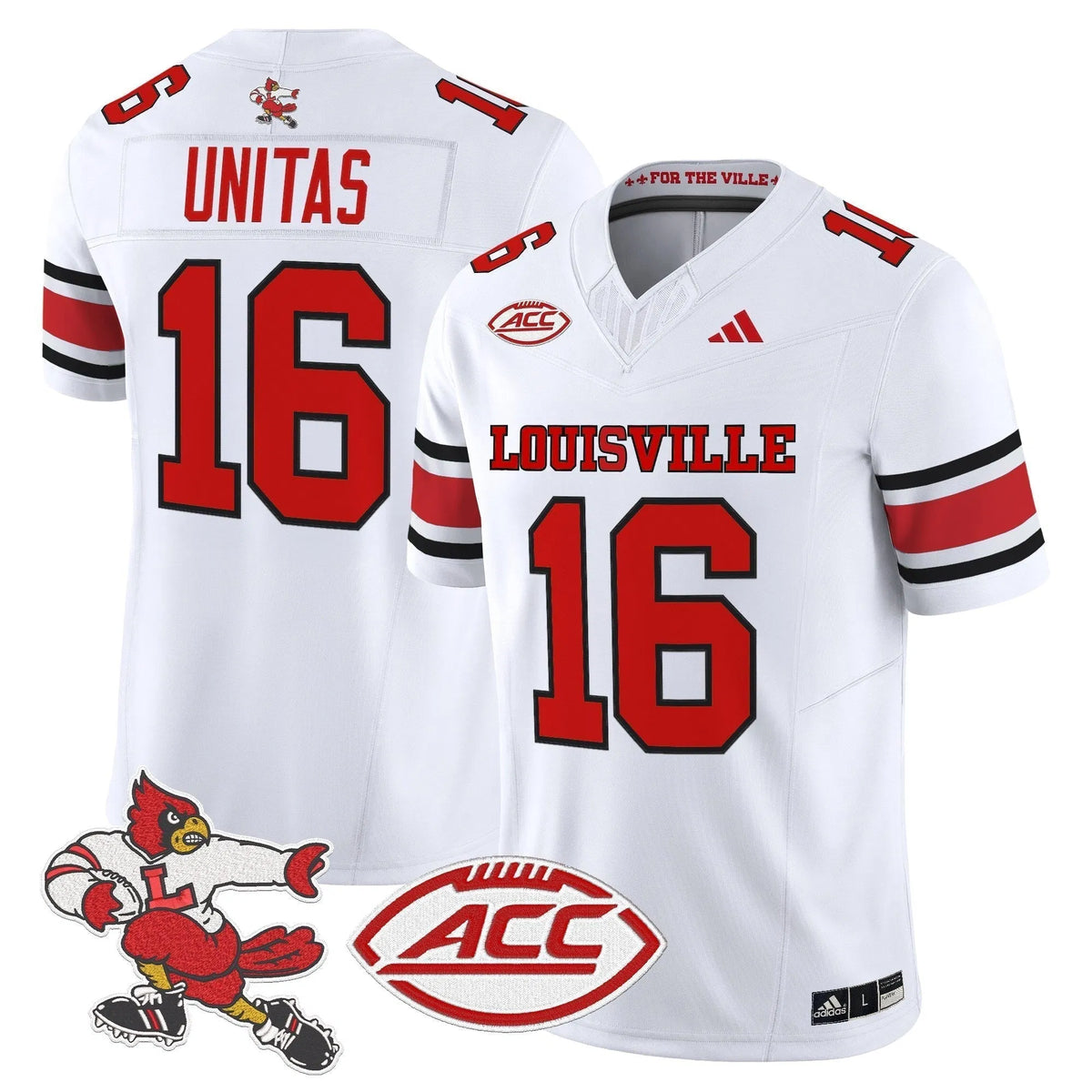 Personalized LC '1980s Throwback' Vapor Limited Jersey - White / Johnny Unitas Stitched