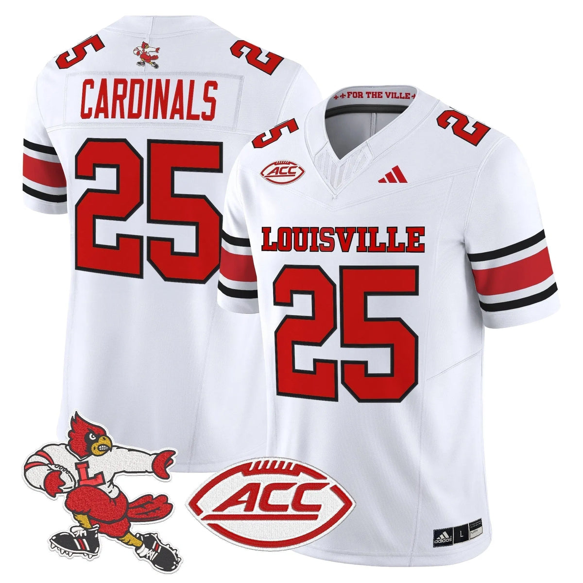 Personalized LC '1980s Throwback' Vapor Limited Jersey - White / #25 Cardinals Stitched