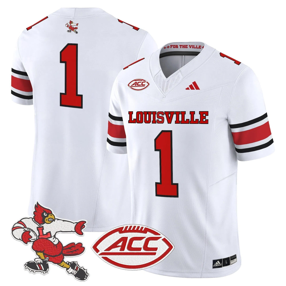 Personalized LC '1980s Throwback' Vapor Limited Jersey - White / #1 Team Stitched