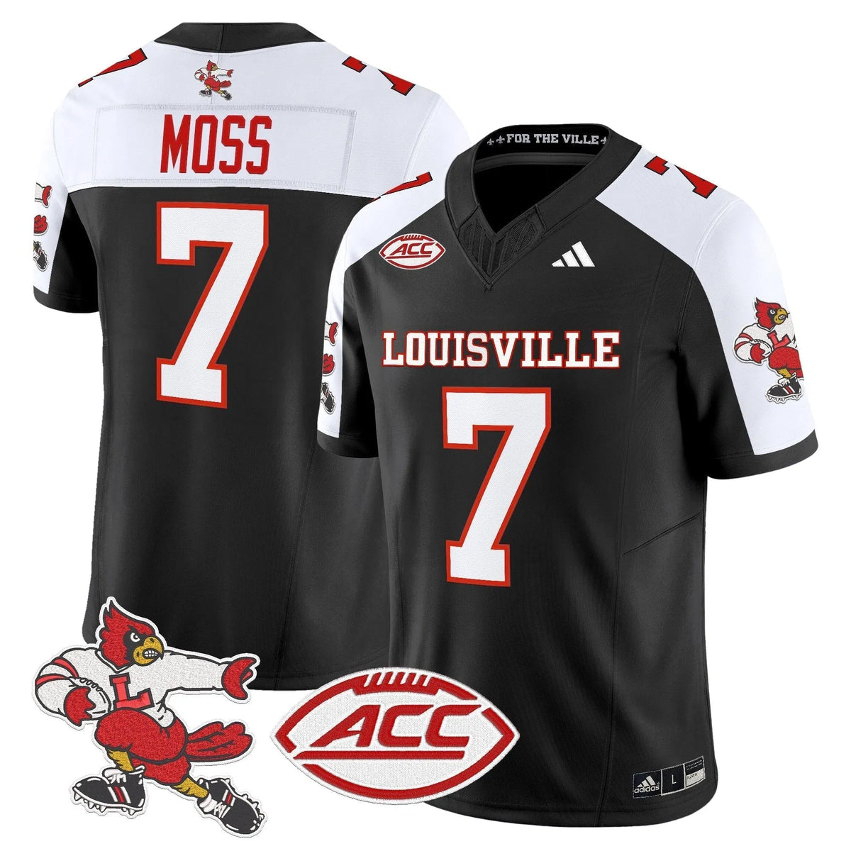 Personalized LC '1980s Throwback' Vapor Limited Jersey - Black Alternate / Miller Moss Stitched