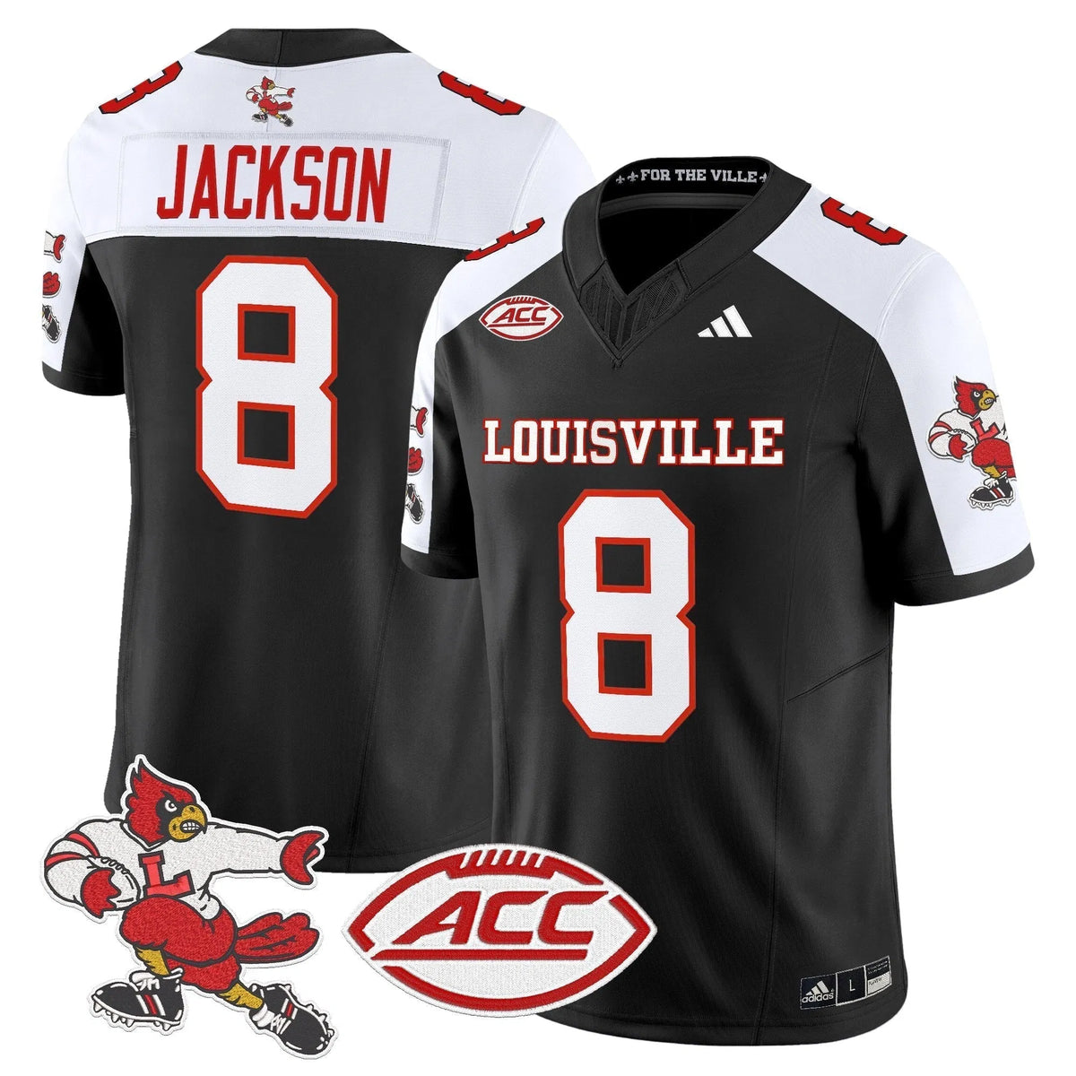 Personalized LC '1980s Throwback' Vapor Limited Jersey - Black Alternate / Lamar Jackson Stitched