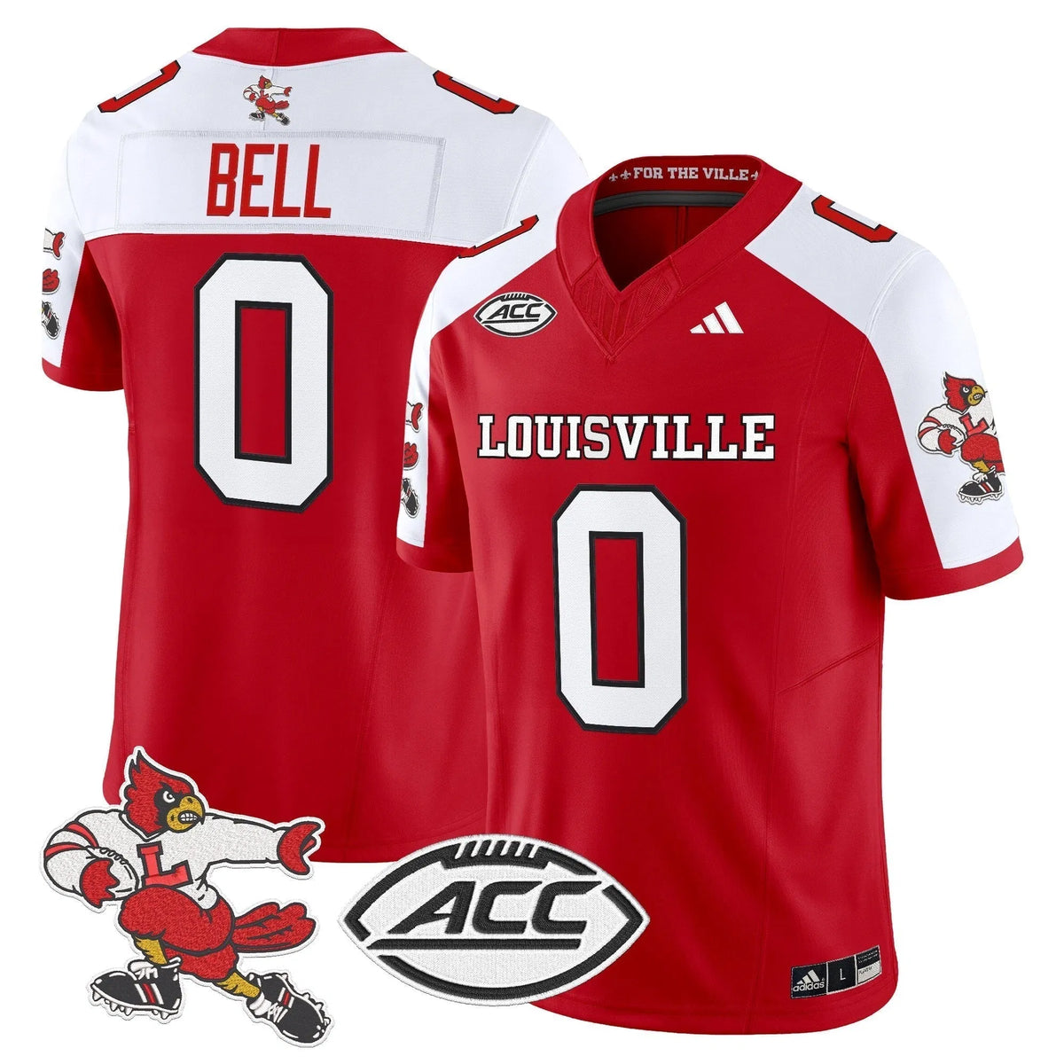 Personalized LC '1980s Throwback' Vapor Limited Jersey - Red Alternate / Chris Bell Stitched