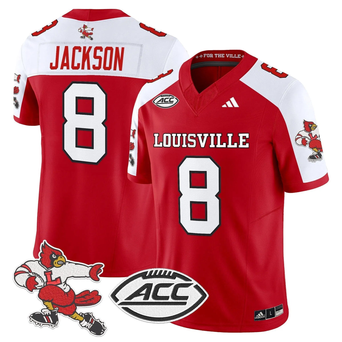 Personalized LC '1980s Throwback' Vapor Limited Jersey - Red Alternate / Lamar Jackson Stitched