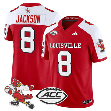 Personalized LC '1980s Throwback' Vapor Limited Jersey - Red Alternate / Lamar Jackson Stitched