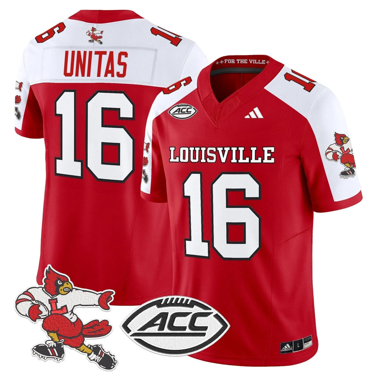 Personalized LC '1980s Throwback' Vapor Limited Jersey - Red Alternate / Johnny Unitas Stitched