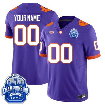 Personalized CT 24/25 Jersey - ACC Championship Patch - CUSTOM - 00 / Purple Stitched