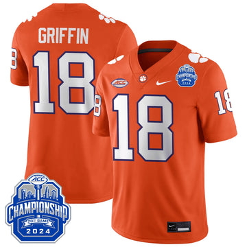 Personalized CT 24/25 Jersey - ACC Championship Patch - GRIFFIN - 18 / Orange Stitched