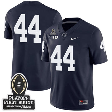 Personalized Penn State Football 24/25 Jersey - CFP First Round Patch - #44 / Navy Stitched