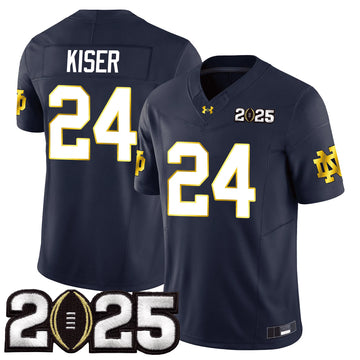 Personalized NDFI 24/25 Jersey - CFP Final Patch - KISER - 24 / Navy Stitched