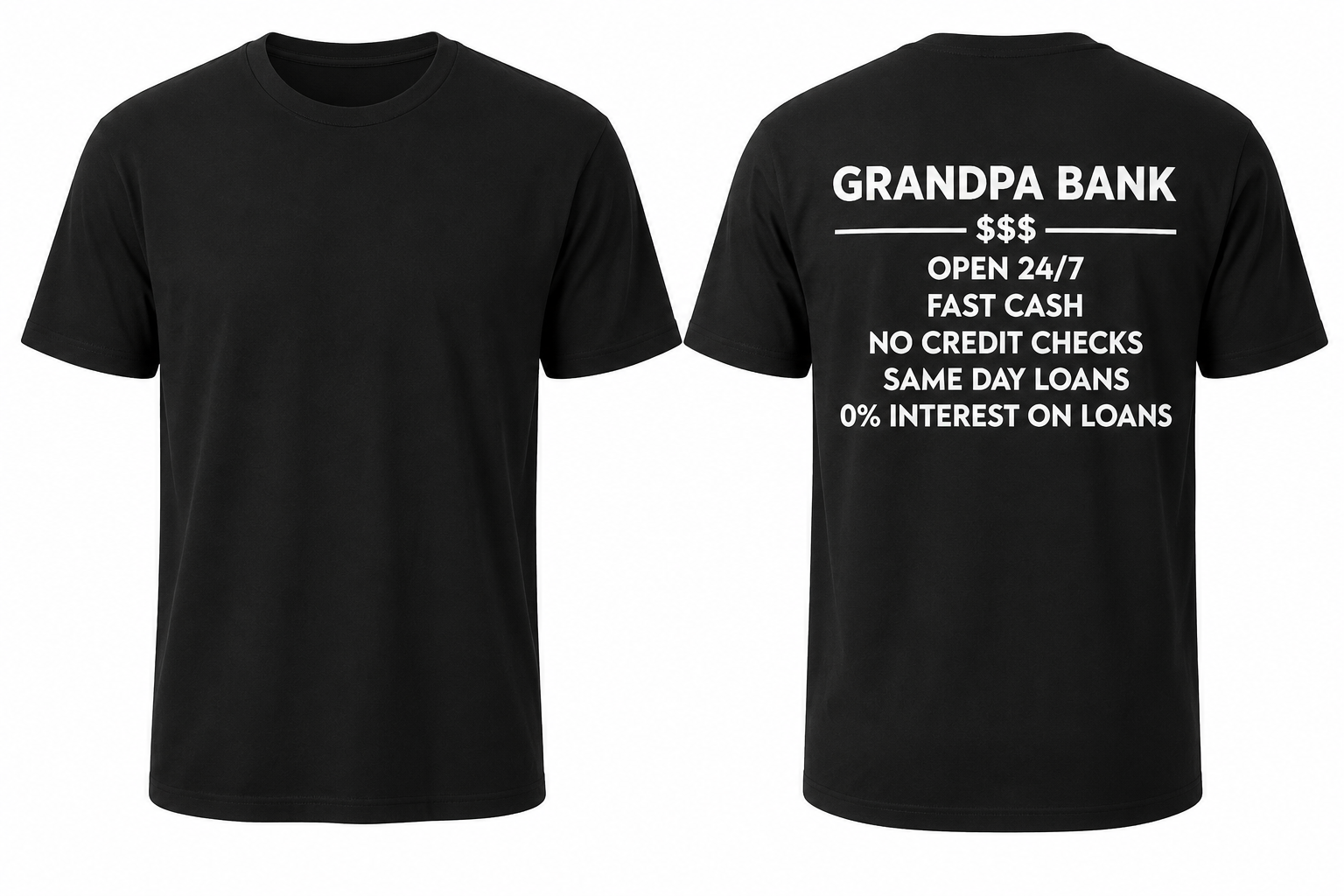 Grandpa Bank Funny T-Shirt