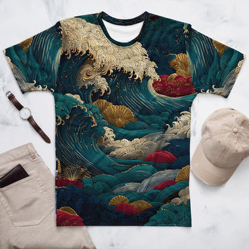 Japanese Ocean Graphic Tee - Gift for friend
