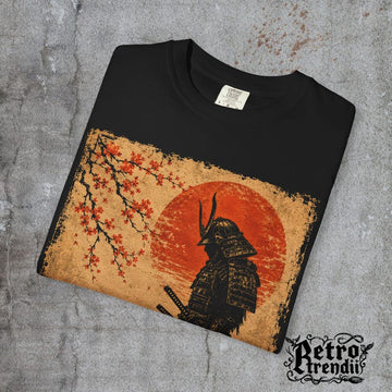 Vintage Samurai Black Cat Tee- Gift for friends