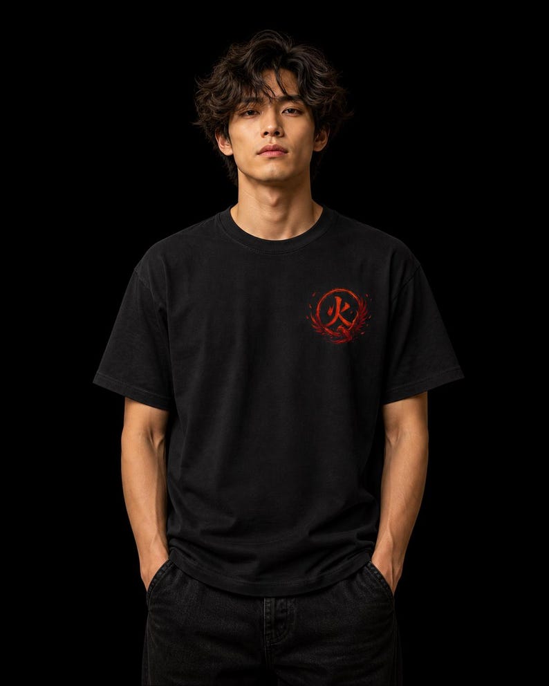 Japanese Phoenix Rising Tee - Gift for friends