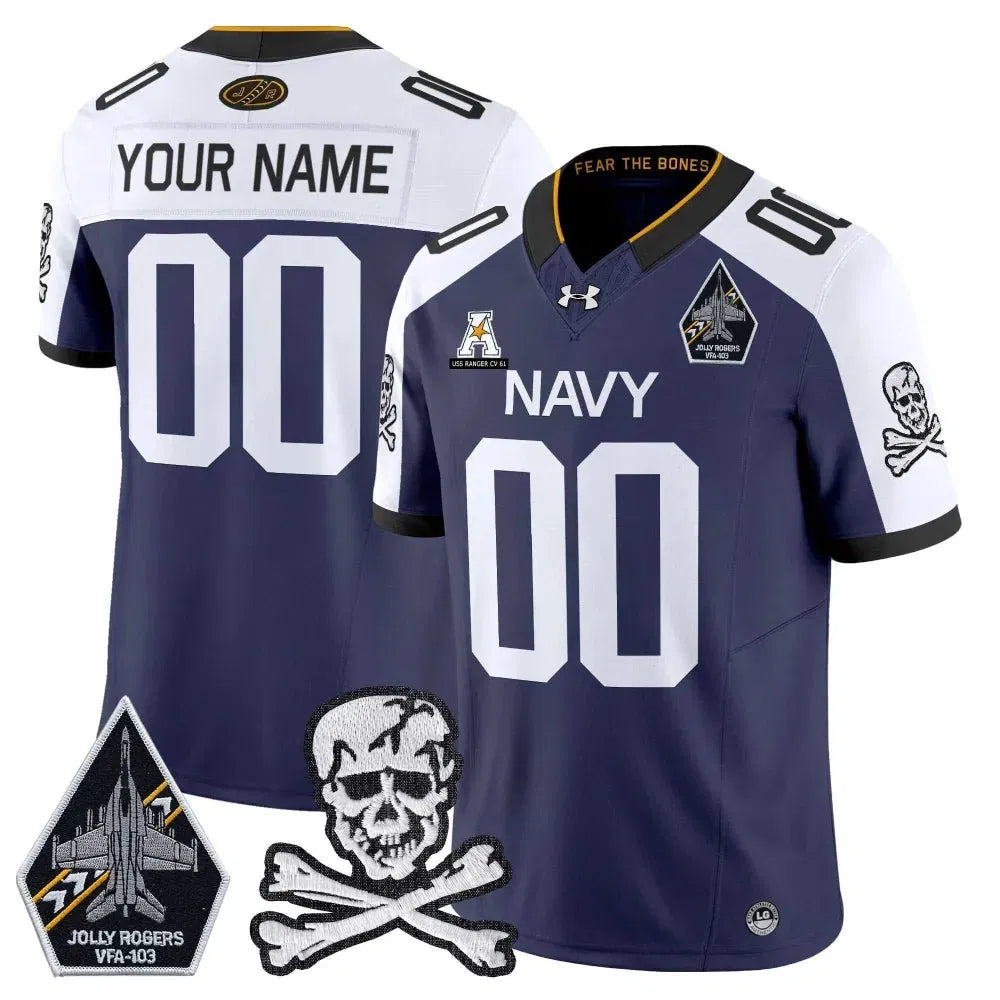 Personalized NM Vapor Limited Custom Jersey - Navy Alternate Stitched
